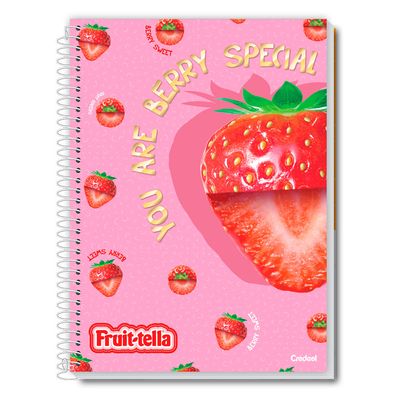Caderno Universitário Feminino Fruit-Tella 80F/1 Matéria Credeal