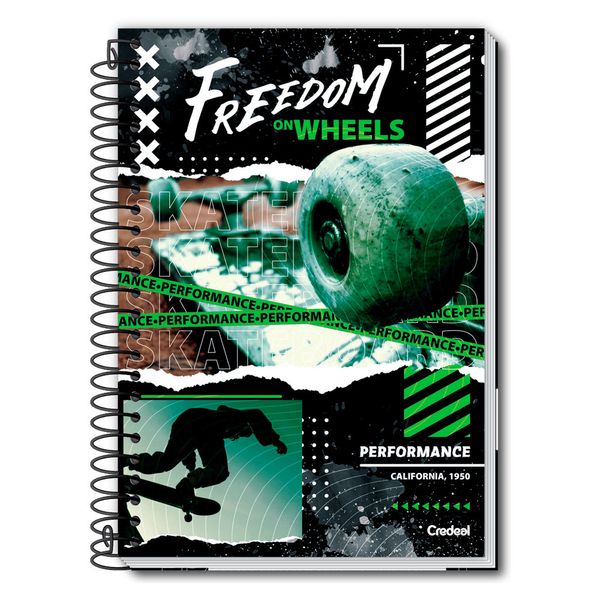 Caderno Universitário Masculino Performance 224F/16 Matérias Credeal Caderno Universitário Masculino Performance 224F/16 Matérias Credeal