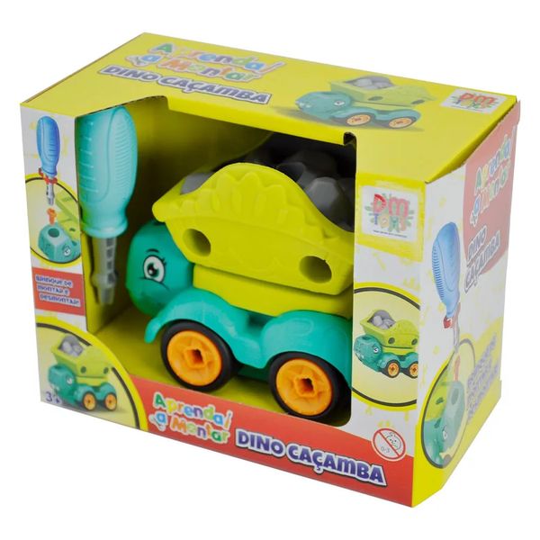 Kit Dino Caçamba DM Toys Aprenda a Montar