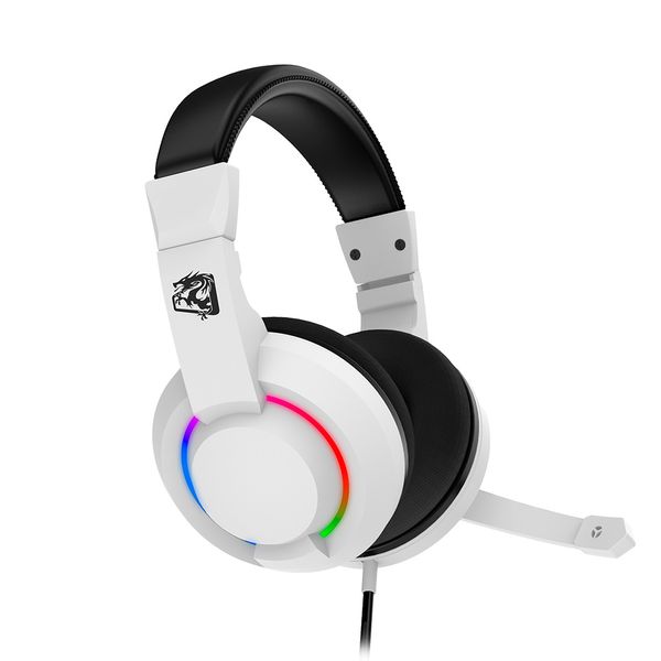 HGAL - Headset Gamer Alcor Multi Plataforma Branco Led Rainbow HGAL - Headset Gamer Alcor Multi Plataforma Branco Led Rainbow