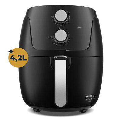 Fritadeira Air Fryer Britânia 4,2L BFR37 Preto 127V