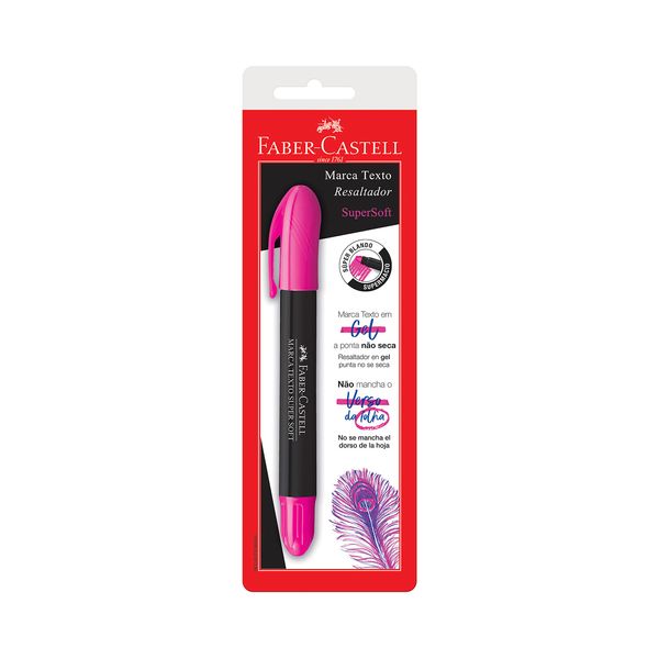 Marcador de Texto Faber-Castell Super Gel Rosa