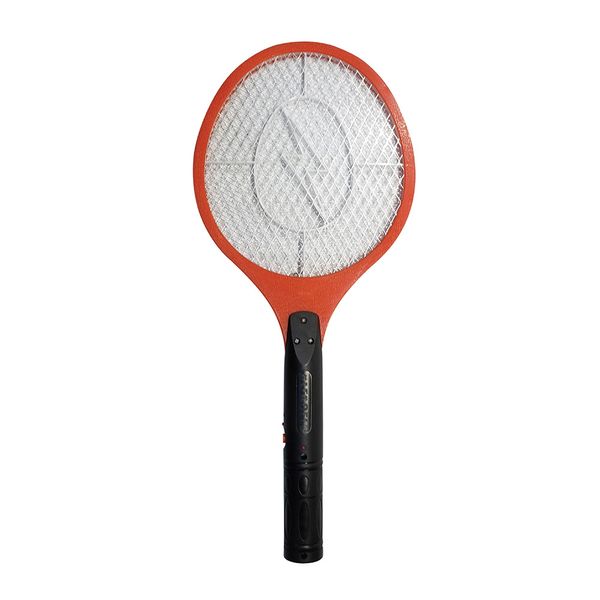 Raquete Elétrica Mata Mosquito Alfacell Recarregável Vermelha Bivolt