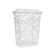 Cesto de Roupa Jaguar Telado Retangular com Tampa Branco 60L
