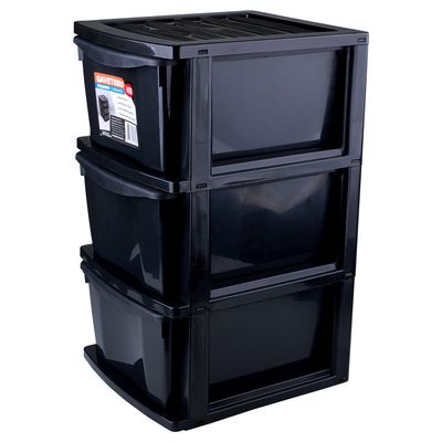 Gaveteiro com 3 Gavetas MB Preto