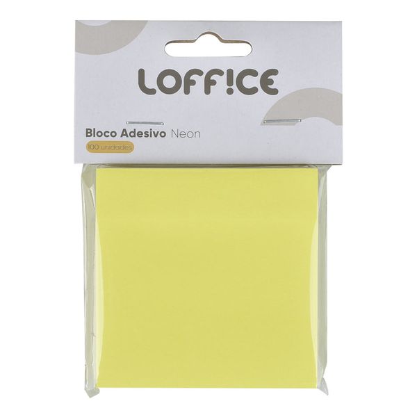 Bloco Adesivo 100 Folhas Neon CV244869 Sort Loffice