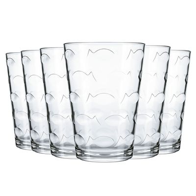 Jogo de Copos Nadir Laguna em Vidro Incolor 6 Peças 265ml