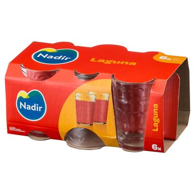Jogo de Copos Nadir Laguna em Vidro Incolor 6 Peças 265ml