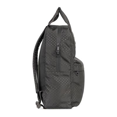 Mochila Escolar Feminina Juvenil Polka Dots Cinza U / Cinza