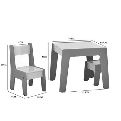 Conjunto De Mesa Com 2 Cadeiras Goiania Branco-rosa