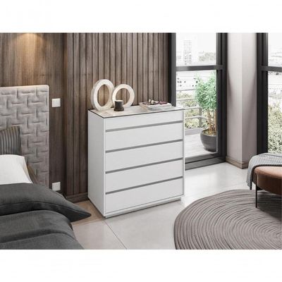 Cômoda Suellen Branco Com Gaveta Organizadora