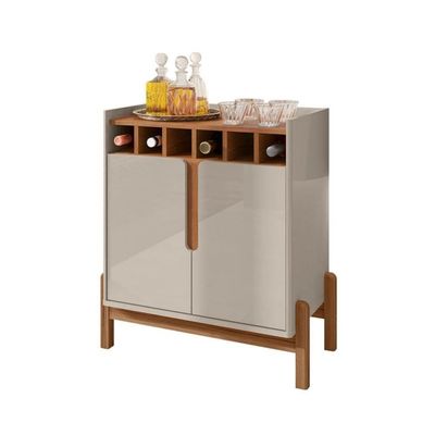 Bar Com Adega Madrid Off White Cedro