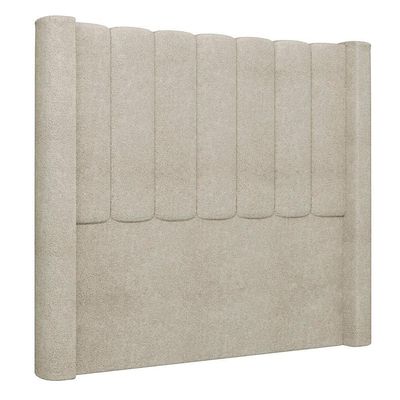 Cabeceira Casal King Cama 195cm Claire I02 Bouclê Bege - Mpozenato
