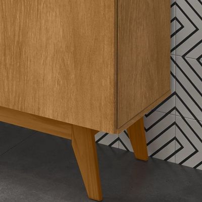 Balcao Buffet Ares 4 Portas 161 Cm Nature Tebar Nature