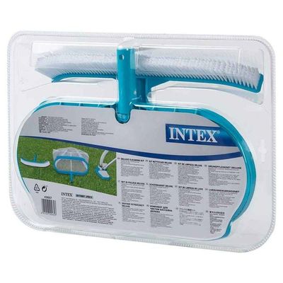 Kit De Limpeza E Manutenção Com Aspirador Peneira E Escova Intex