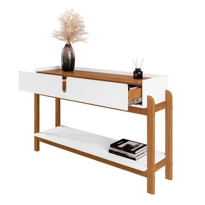 Aparador Para Sala Retrô Welch Branco Cedro