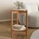 Mesa Lateral 3 Pés Bornemouth Off White/cedro