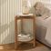 Mesa Lateral 3 Pés Bornemouth Off White/cedro