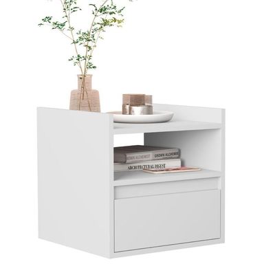 Mesa Cabeceira Suspensa Giardini Branco