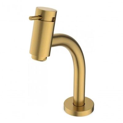 Torneira De Lavatório Com Bica Baixa Basic Gold Matte Dourado Fosco - Celite