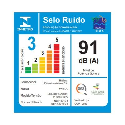 Liquidificador Philco PH900 Vermelho 1200W 220V