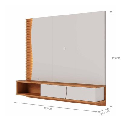 Home Suspenso Sauipe Para 65 Polegadas Off White Freijo