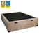 Cama Box Baú Casal Suede + Colchão De Espuma D33 Sereneprime 138cm Bege