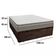 Cama Box Baú Casal Suede + Colchão Sereneprime Molas Ensacadas 138x188x69 Marrom