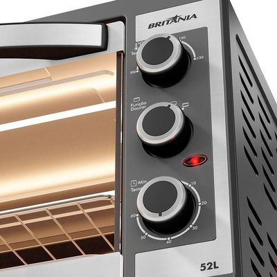Forno Elétrico Britânia BFE55P Dupla Resistência 52L 110V