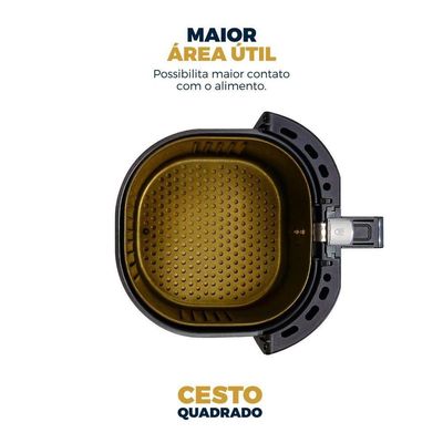 Air Fryer Britânia 5L Antiaderente Gold 1500W BAF45A 220V