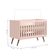 Conjunto Quarto Infantil Retro Berço E Guarda Roupa Parla Rosa
