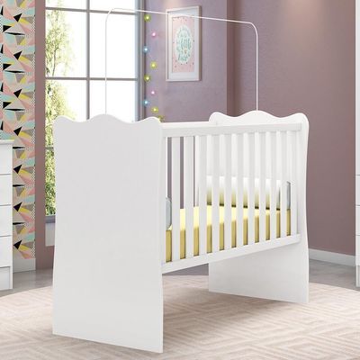 Berço Retrô Mini Cama Lianna Branco