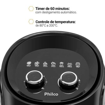 Air Fryer Philco 4,4L Antiaderente Redstone 1500W PFR15PI 110V