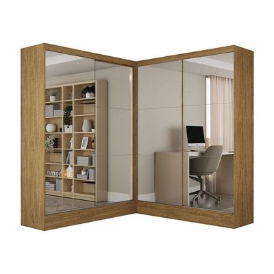 Closet Casal Belém 4 Portas Premium 4Gavetas Carioca Móveis