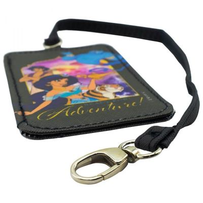 Etiqueta Para Bagagem Preta Aladdin Personagens 10.5x7.5cm Disney