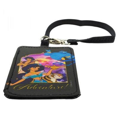 Etiqueta Para Bagagem Preta Aladdin Personagens 10.5x7.5cm Disney