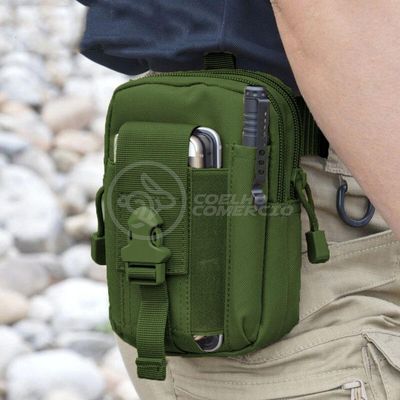 Kit De Sobrevivência E Atividades Camping Verde Militar Para Selva Escoteiro Pesca Acampar