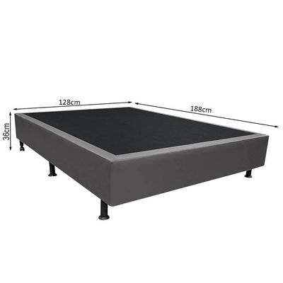 Base Box Para Cama Viúva 128x188cm Liz S05 Sintético Cinza - Mpozenato