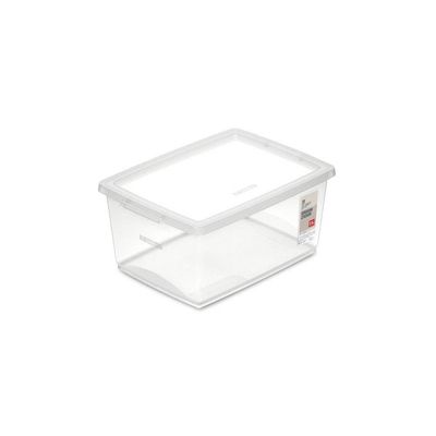 Kit Caixa Organizadora Plástica Cristal 7,5l Ordene 3 Unidades