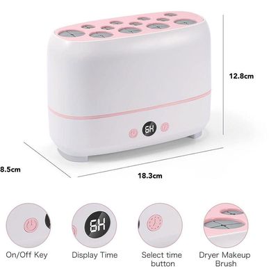 Maquina De Secagem Eletrico Pincel De Maquiagem Esponja Usb Automatico Potente Secador Rapido