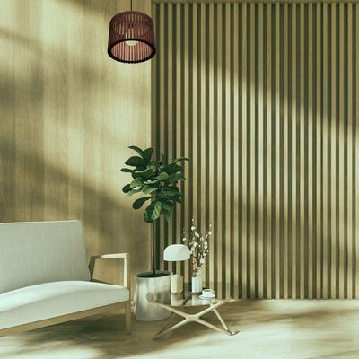 Luminária Pendente Sirius Modelo Ripado - Marrom