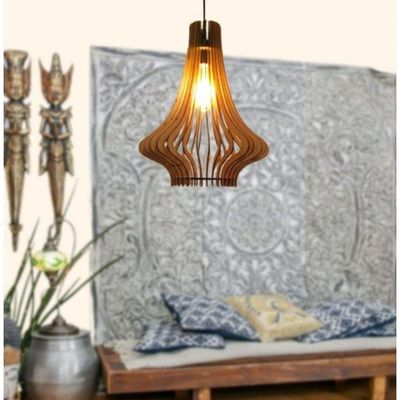 Luminária Teto Tipo Pendente Aquila Mdf - Completa Mdf Cru