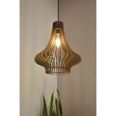 Luminária Teto Tipo Pendente Aquila Mdf - Completa Mdf Cru