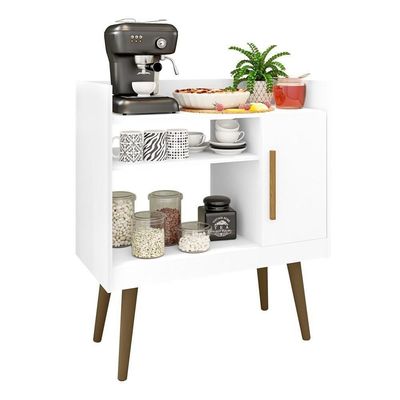 Bancada Aparador Café Com Porta Lincon Branco