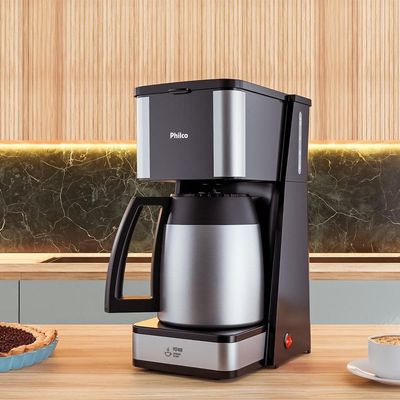 Cafeteira Philco 40 cafezinhos 1,6L Jarra em Inox PCF40D 110V