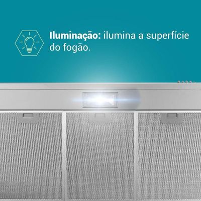 Depurador E Exaustor Inox Philco 3 Velocidades 150W PDR80I 220V