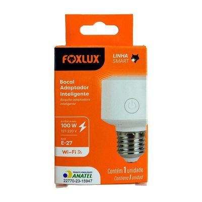 Kit 4 Soquete Adaptadore Inteligente E-27 100w Bivolt Foxlux