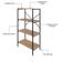 Estante C/04 Prateleiras 118x60x33cm Tub Tueh1164 Lâmina Mel - Est.preta Lâmina Mel / Est.preta