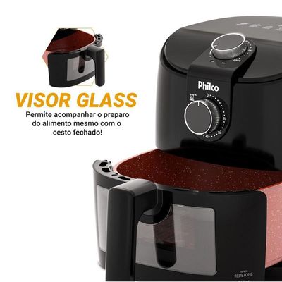 Air Fryer Philco 4L Revestimento Redstone 1500W PAF40A 220V