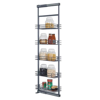 Coluna Deslizante Alta Cinza com Corrediça 5 Bandejas 35x47x175cm Aço Masutti Copat